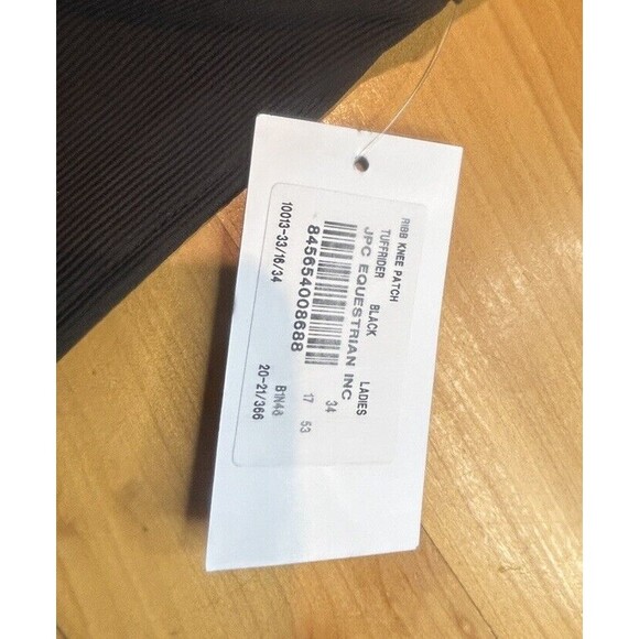 Tuffrider Rib Knee Patch Riding Pants. Size 34. Black - Picture 4 of 9